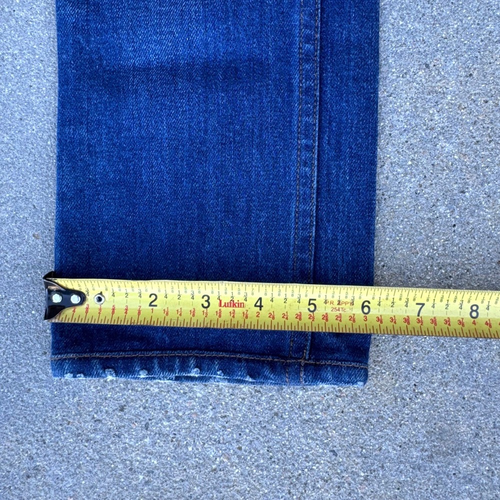 Point Sur Denim California Women High Rise Button Fly Patch Pocket Jeans 25 - Picture 6 of 12